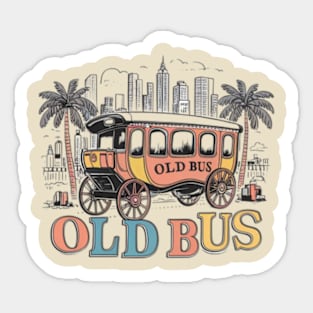 Old bus Sticker